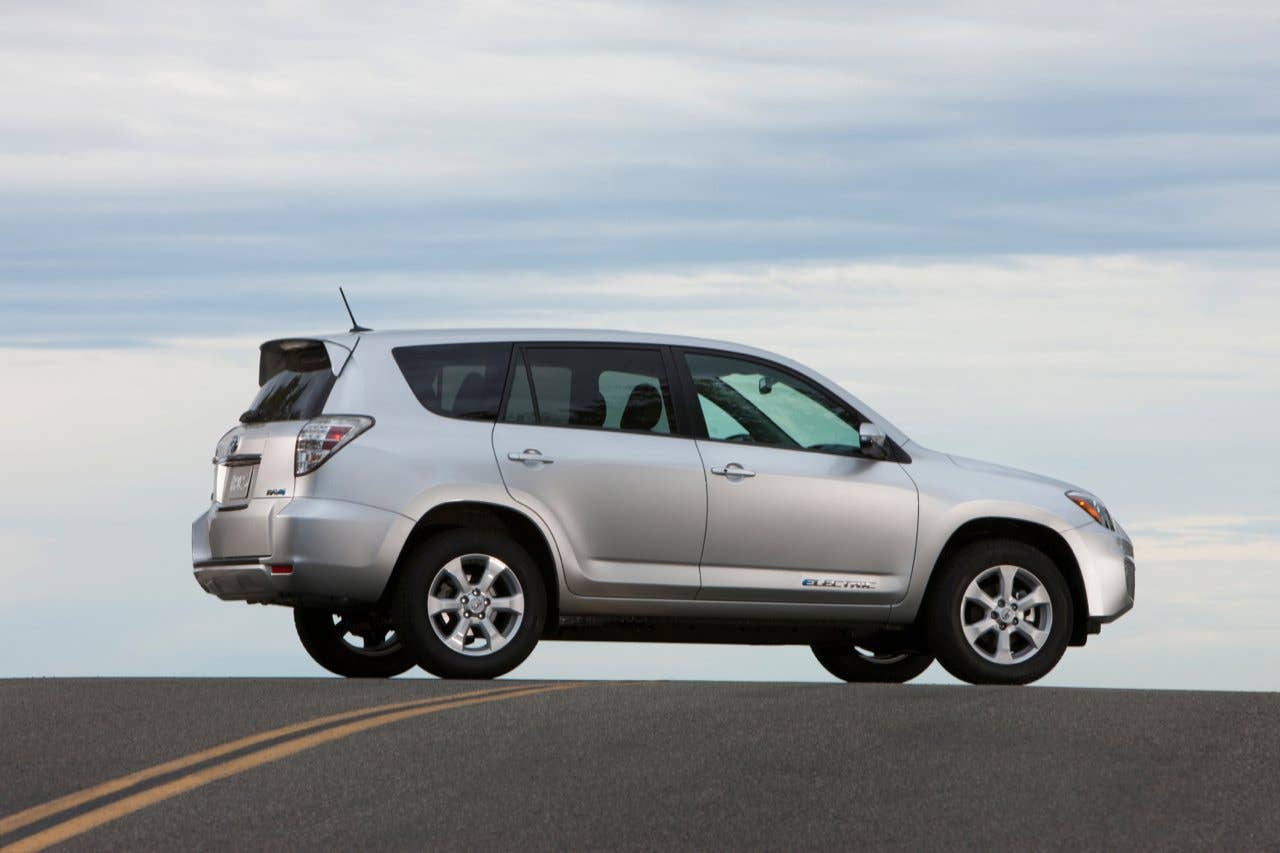 Toyota RAV4 EV side profile