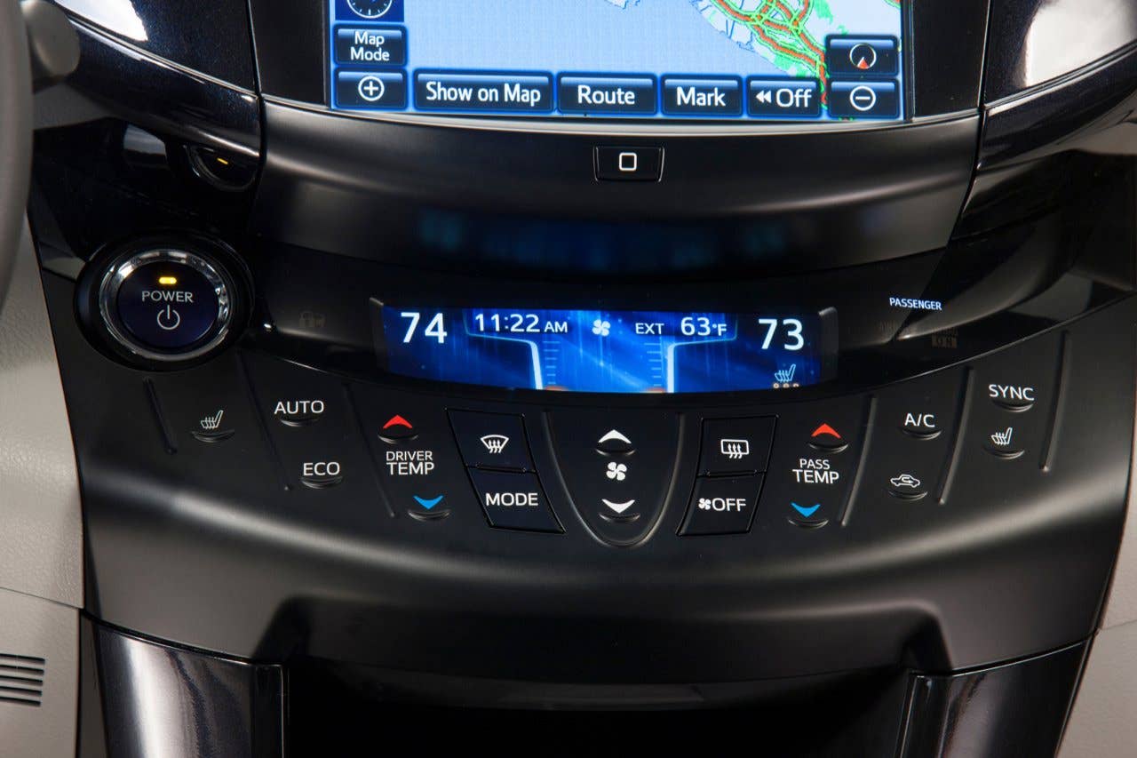 Toyota RAV4 EV dashboard