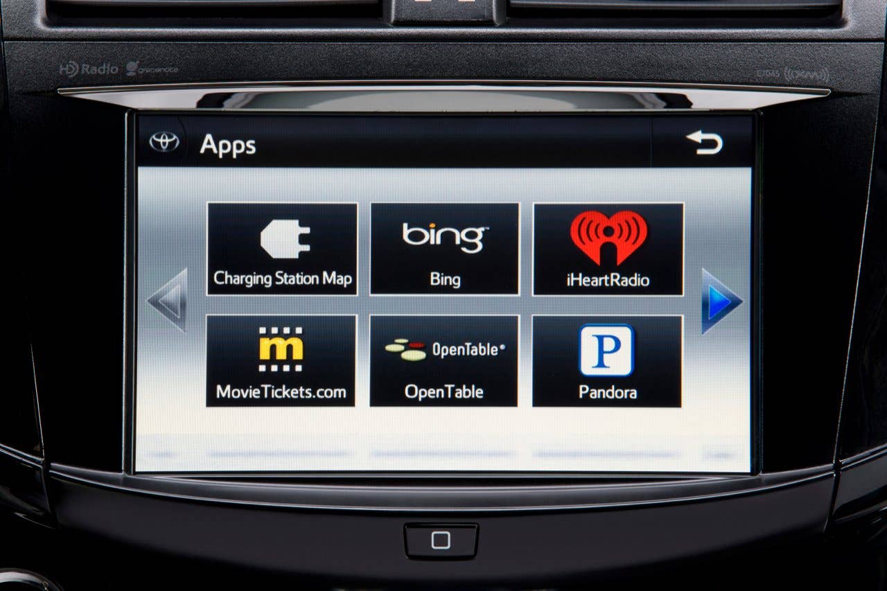 Toyota RAV4 EV infotainment screen