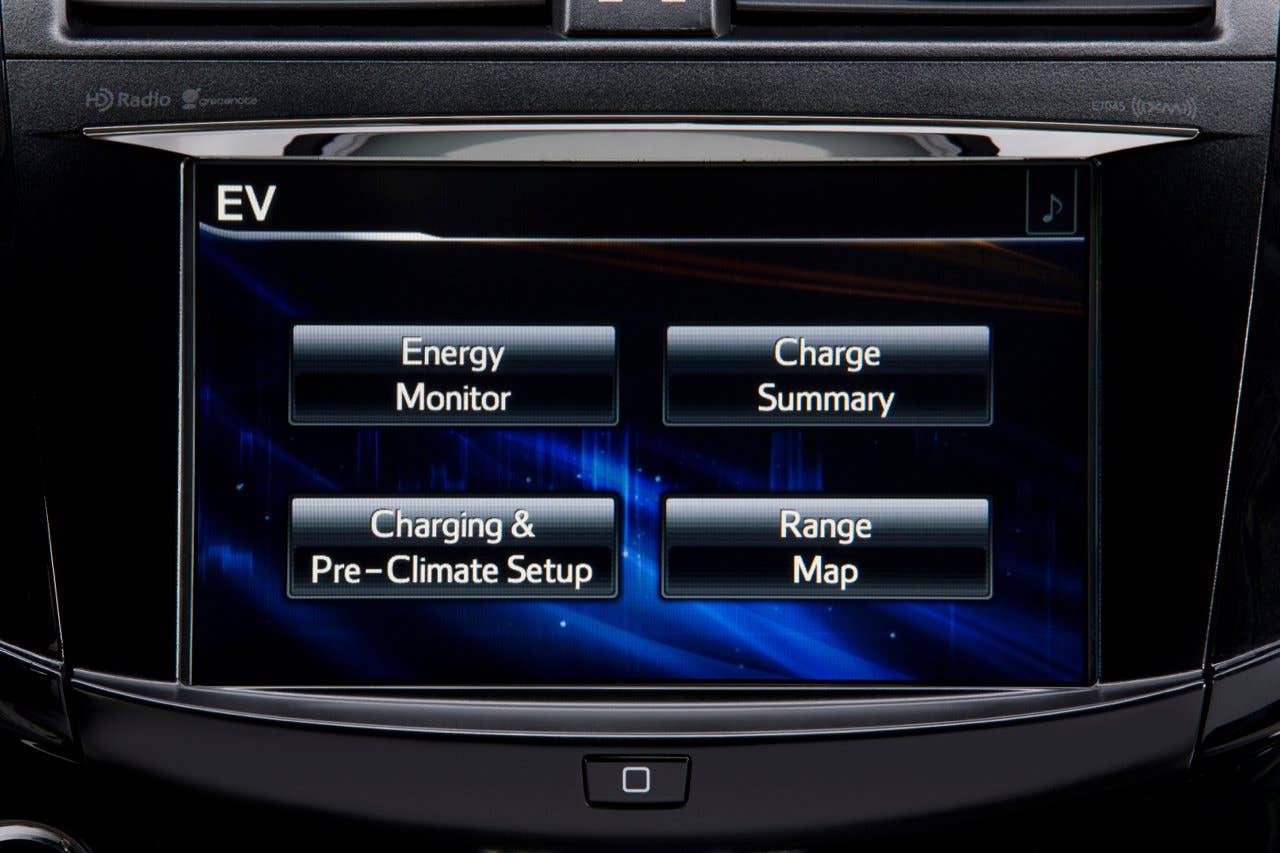 Toyota RAV4 EV infotainment screen
