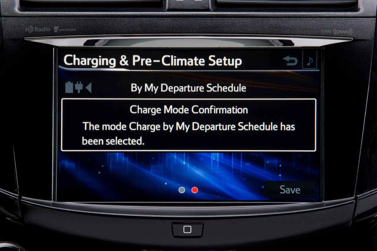 Toyota RAV4 EV infotainment screen