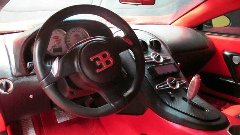bugatti veyron replica cabin