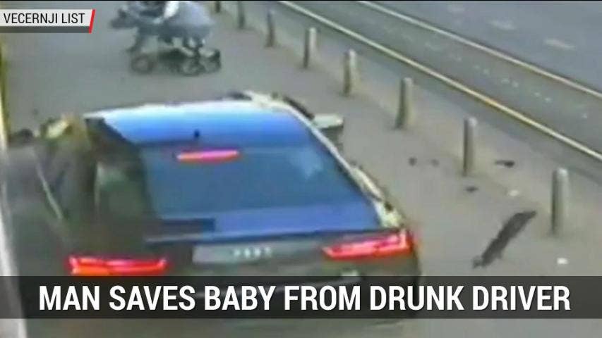 Man Saves Baby From Drunk Driver | Autoblog Minute