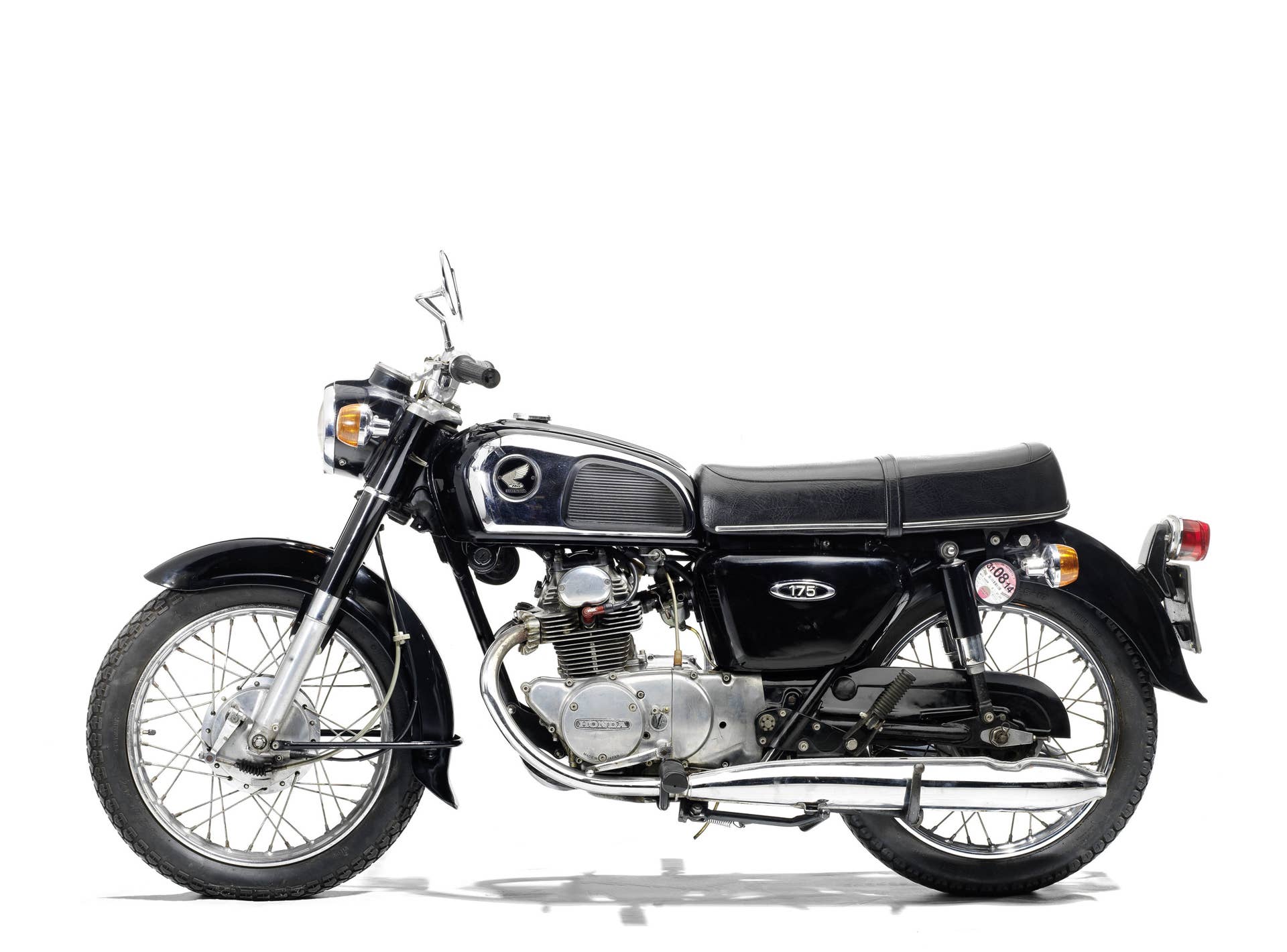 1973 honda cd175 side
