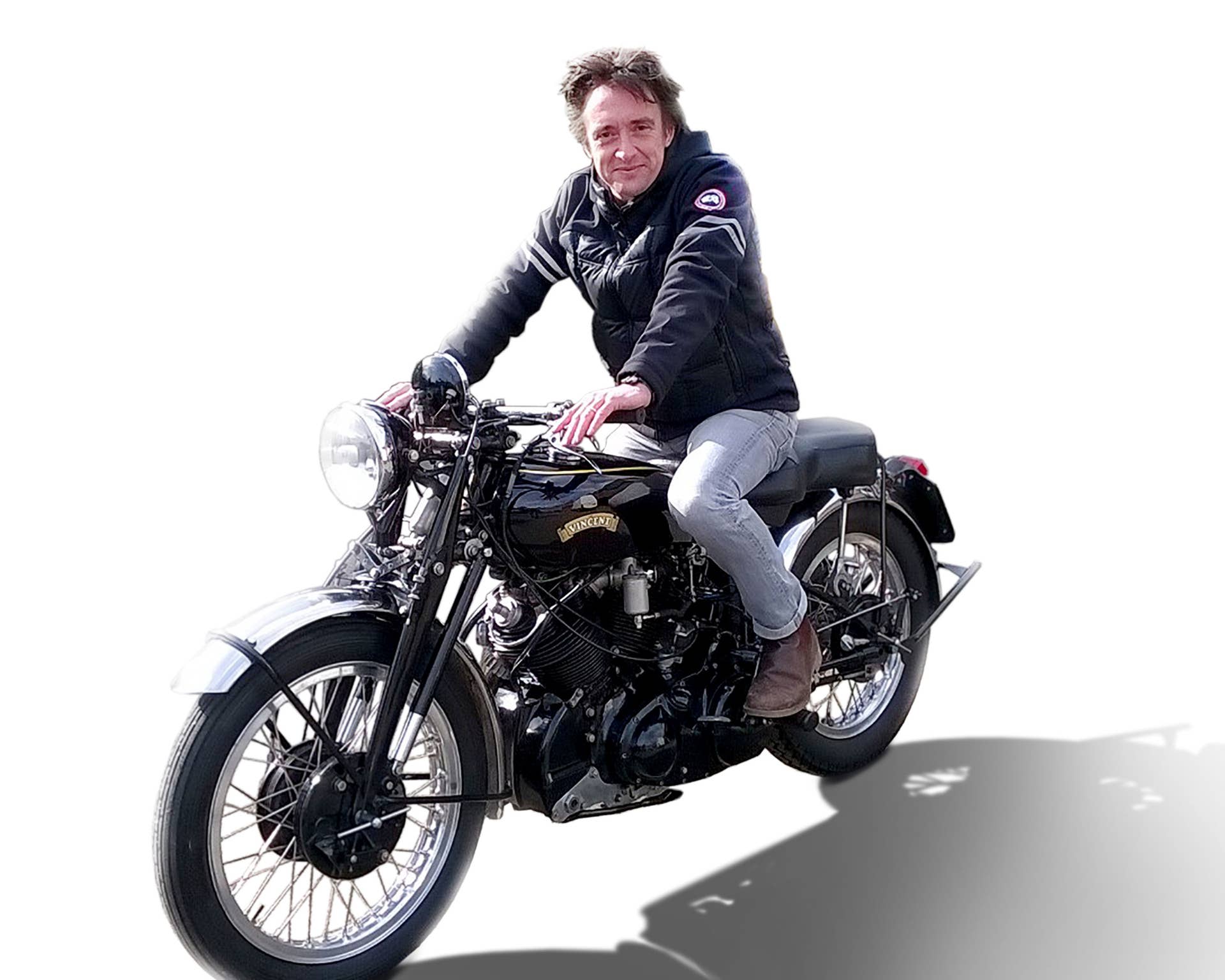 richard hammond on vincent black shadow