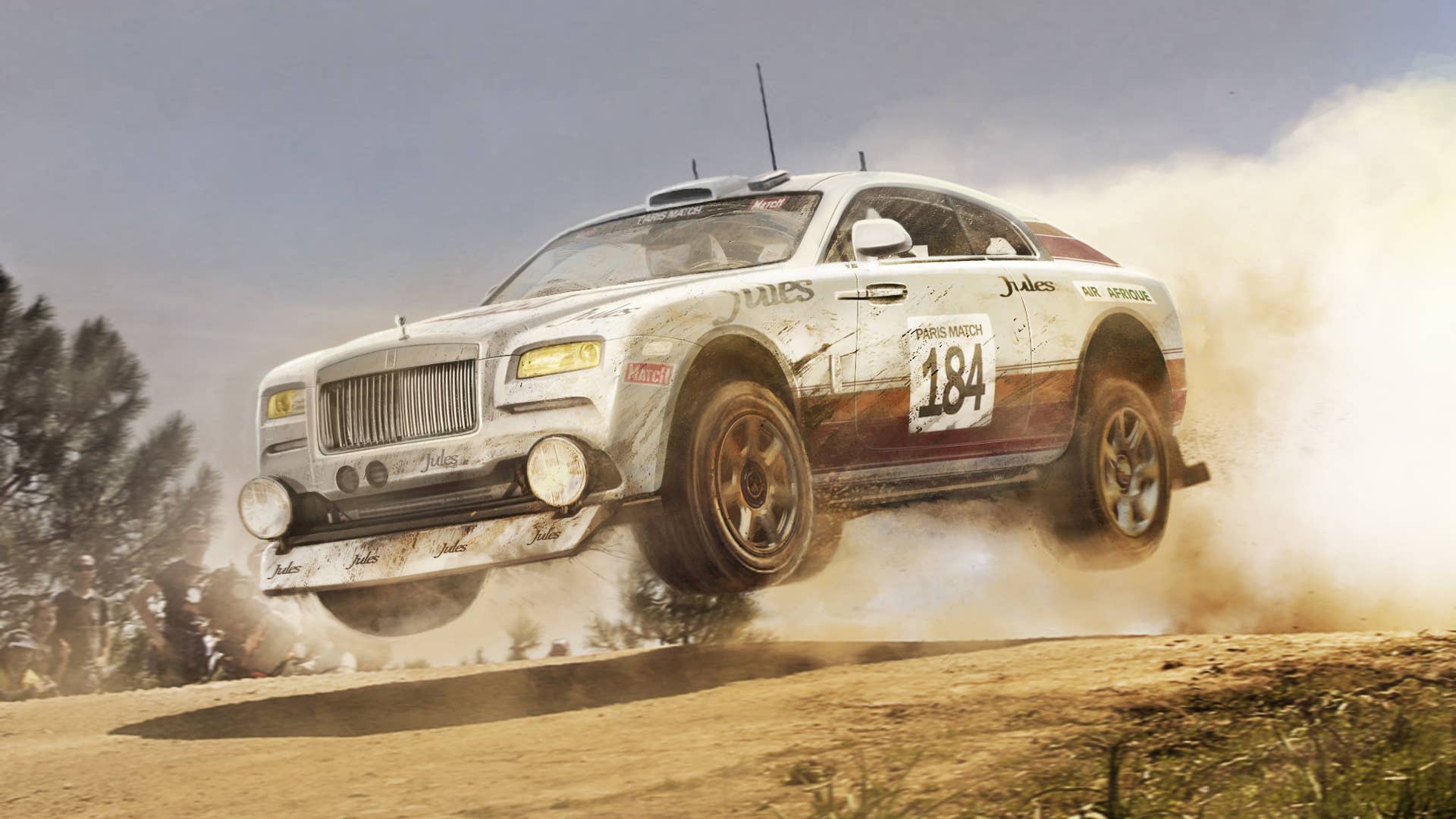 rolls-royce wraith wrc rally render