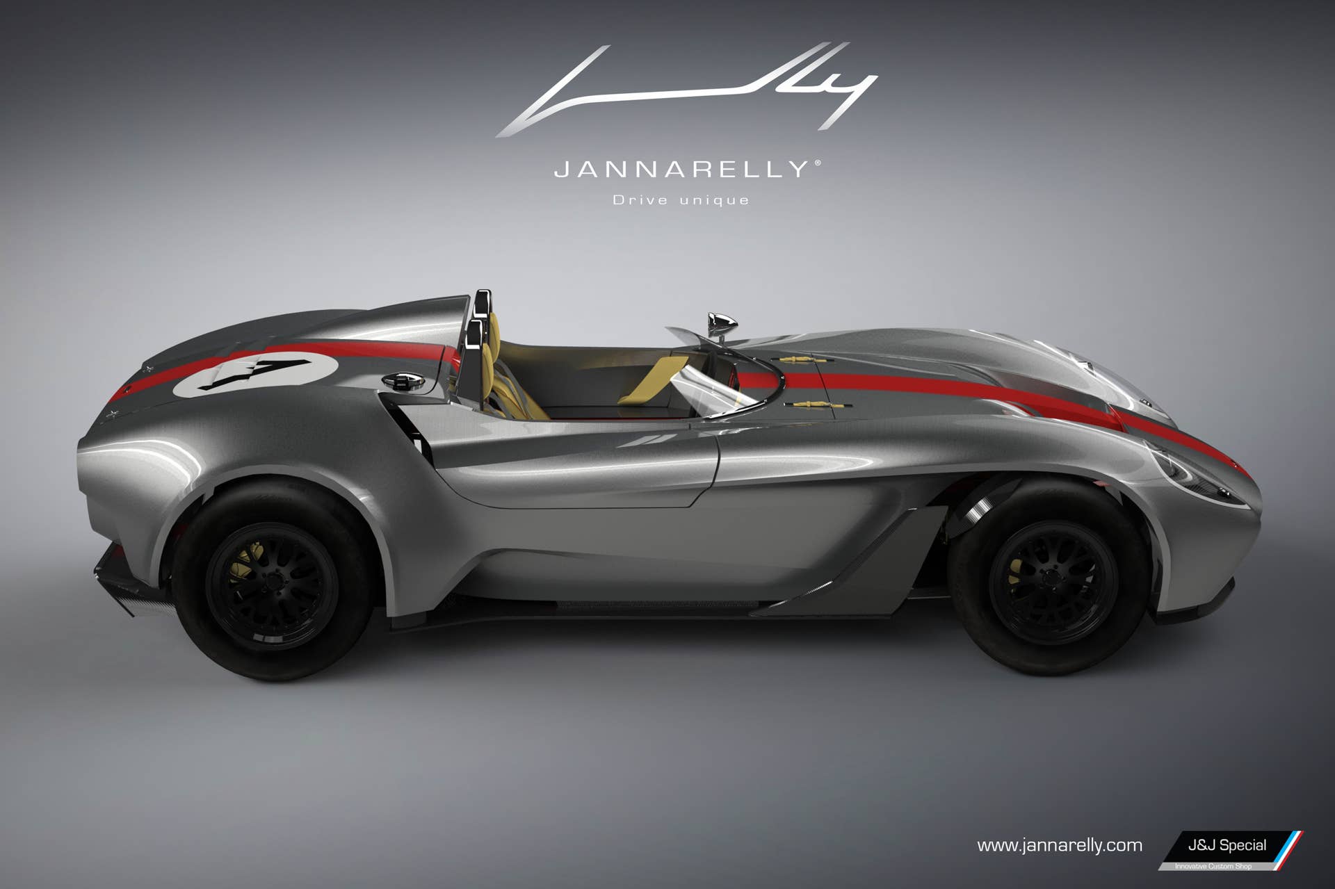 Jannarelly Design-1 red stripe side