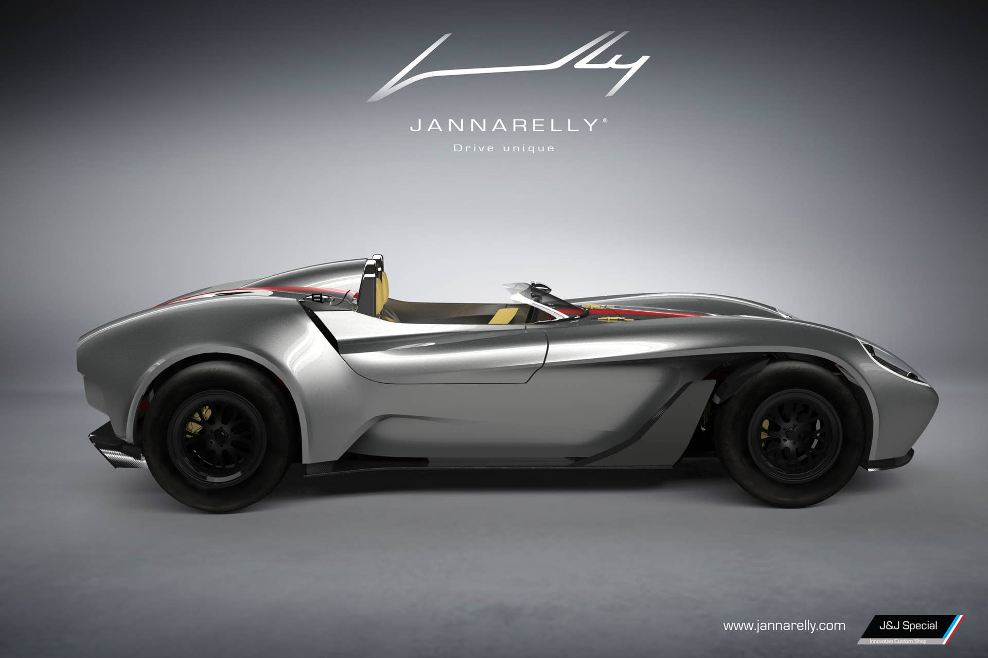 Jannarelly Design-1 red stripe profile