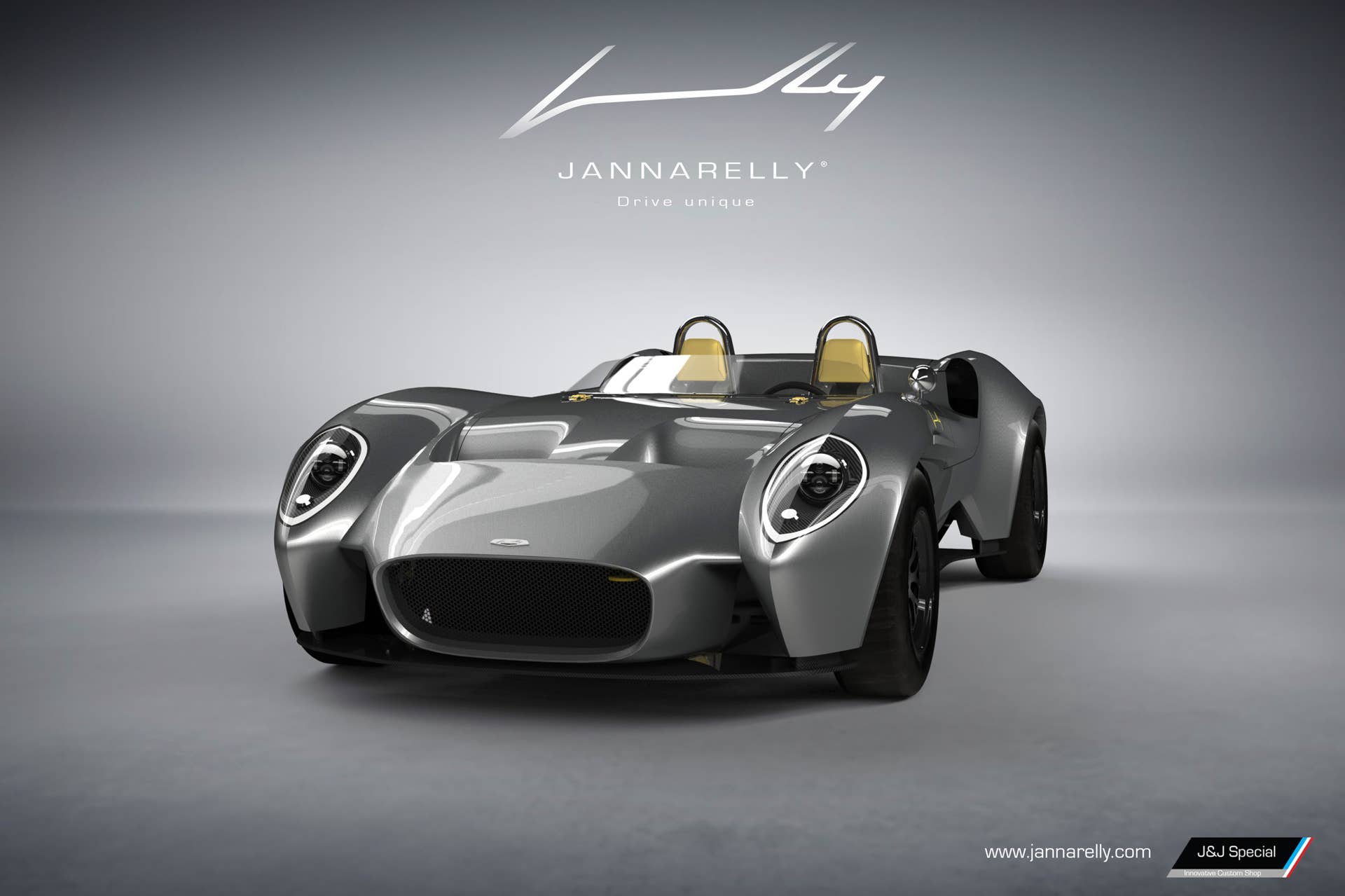 Jannarelly Design-1 silver front 3/4