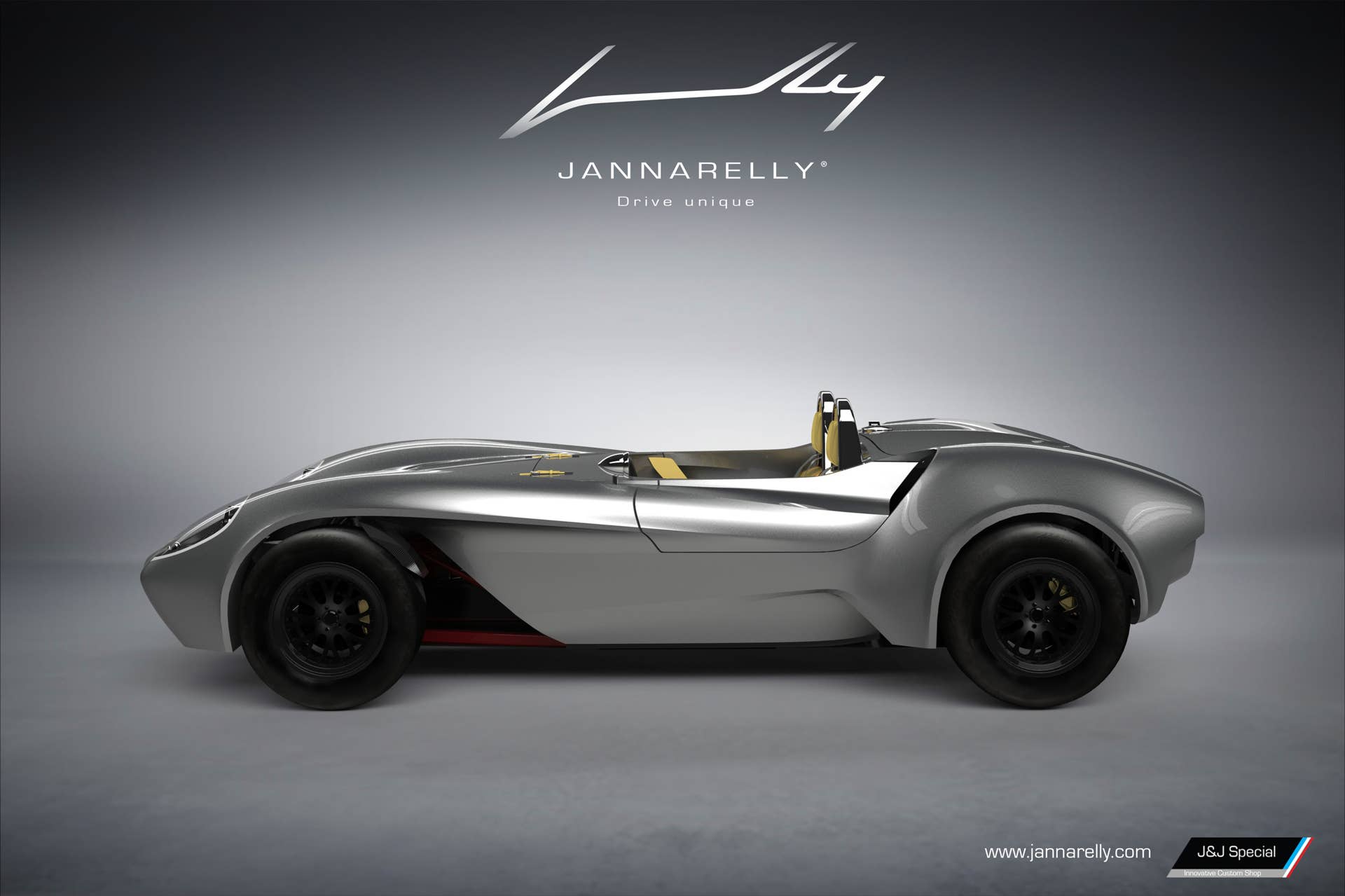 Jannarelly Design-1 silver profile