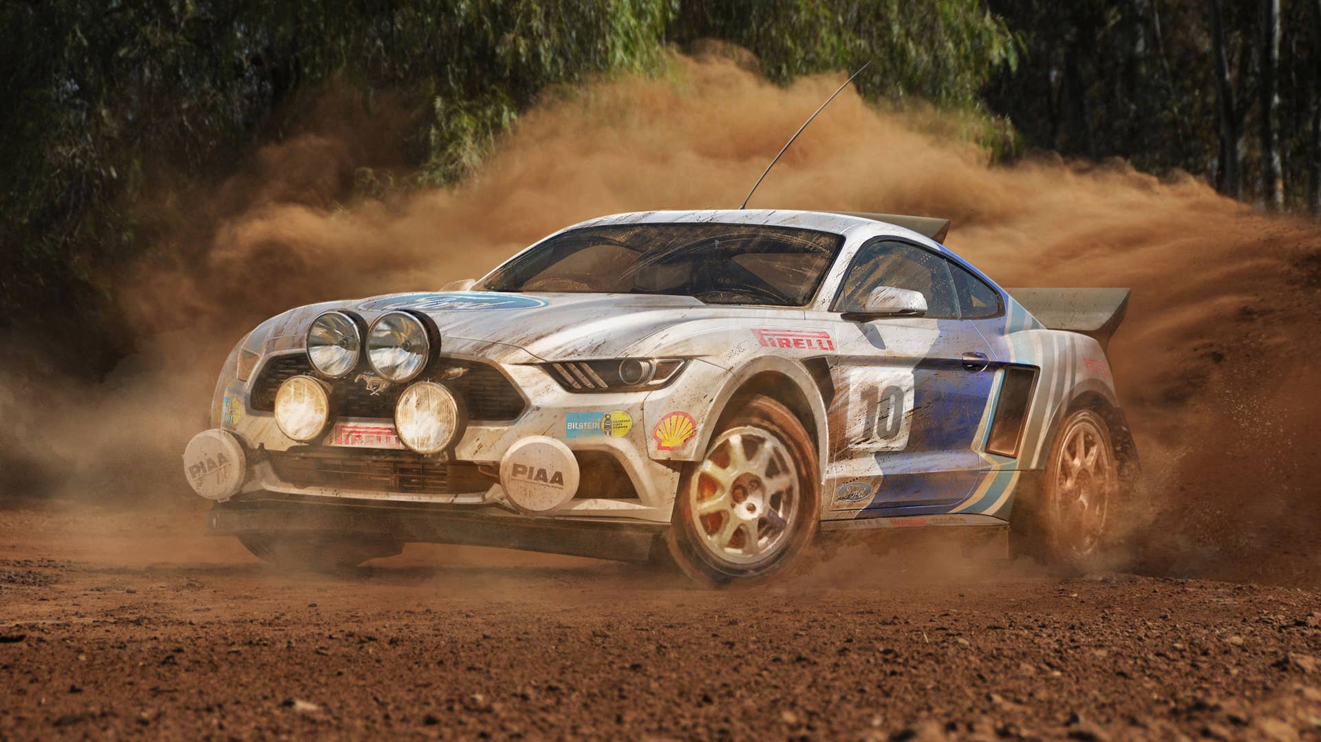 ford mustang wrc rally render