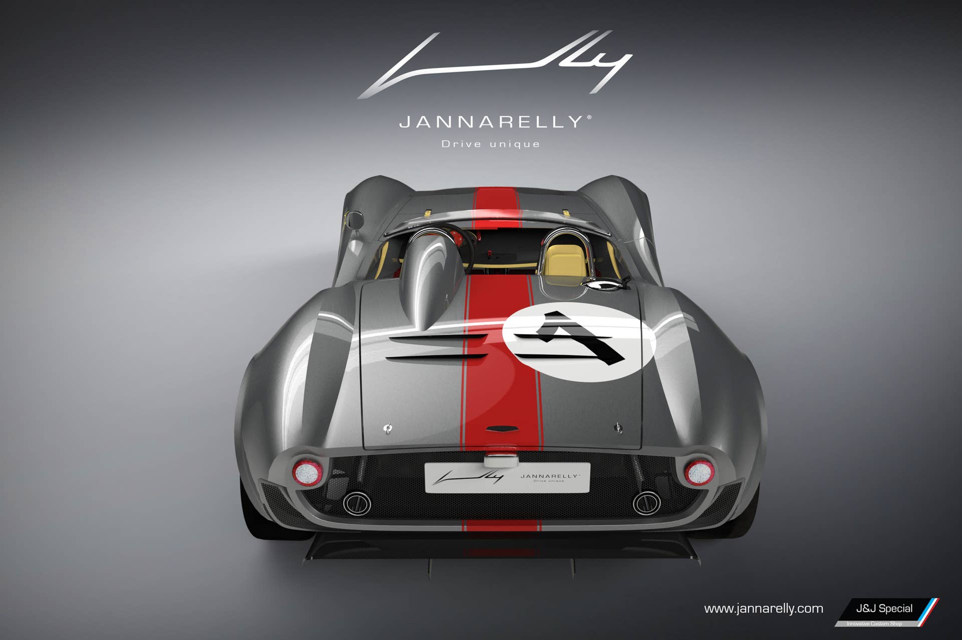 Jannarelly Design-1 red stripe rear