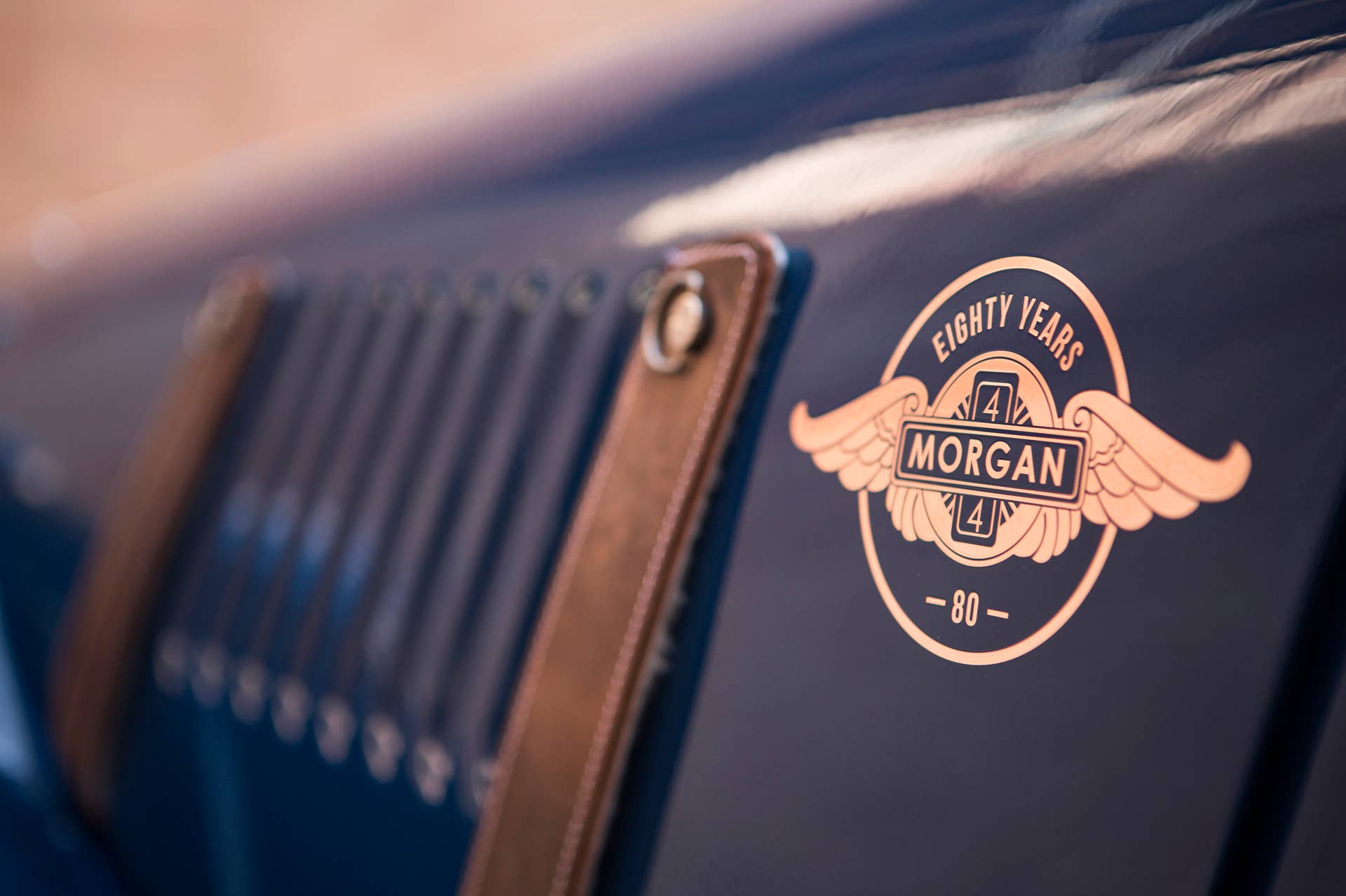 Morgan 4/4 80th Special Edition badge