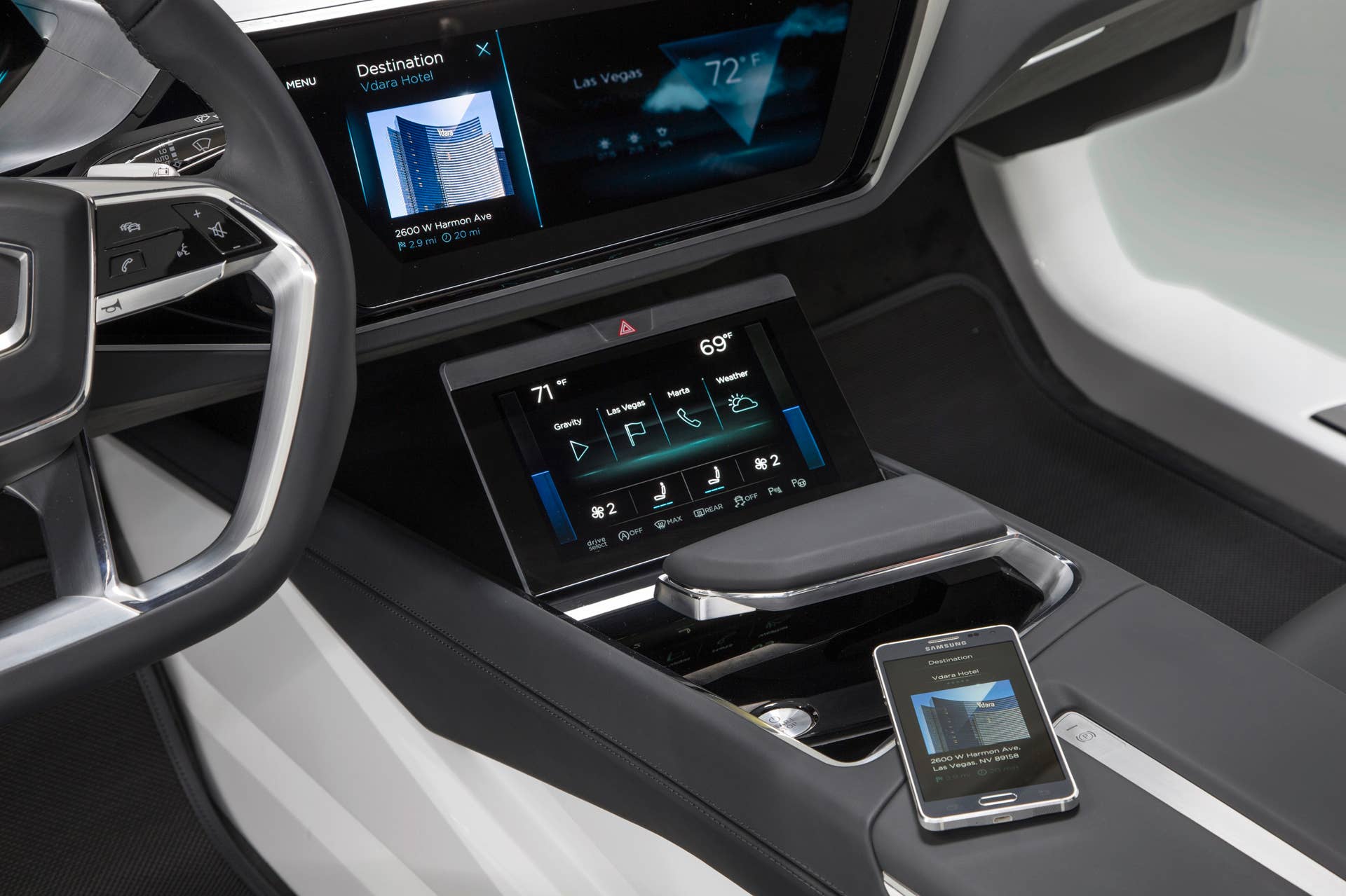 Audi Virtual Dashboard center console