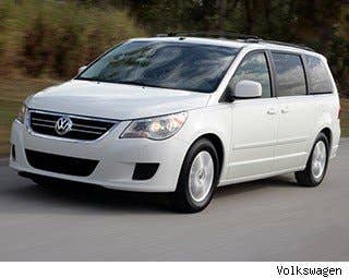 MSRP: $27,020 - $44,280 Invoice: $25,912 - $42,465 Fuel Economy: 17 mpg City, 25 mpg Highway  TheVW Routan has gotten the IIHS's highest rating in every category in every test conducted on the car since 2009.  Besides being structurally sound, the minivan also comes with a number of features that help keep occupants safe. It comes with stability control and traction control, both which keep the car well-grounded and prevent it from tipping over. It has front, rear and third row head airbags, and a tire pressure monitoring system that helps drivers know when their tires might need air.  The VW Routan is essentially a re-badged, slightly tinkered Chrysler Town and Country. Given the popularity of those minivans, you'd think the Routan would be faring better in the marketplace. But the car just hasn't caught on. VW doesn't market it much either, so awareness of the VW is low.  Research the Volkswagen Routan Volkswagen Routan Photos & Information Volkswagen Routan Best Deals Volkswagen Routan Local Dealer Price Quote