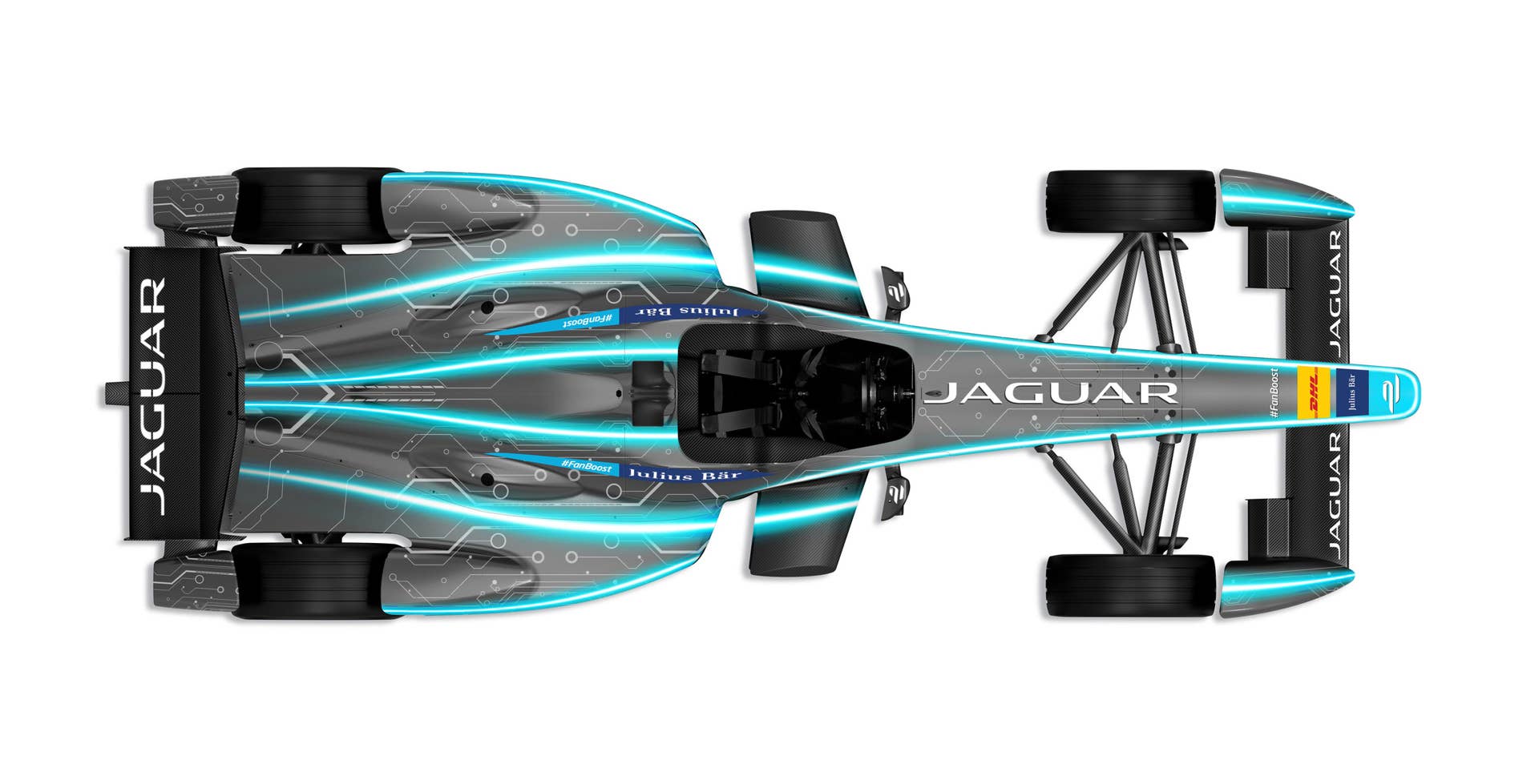 Jaguar Formula E top above