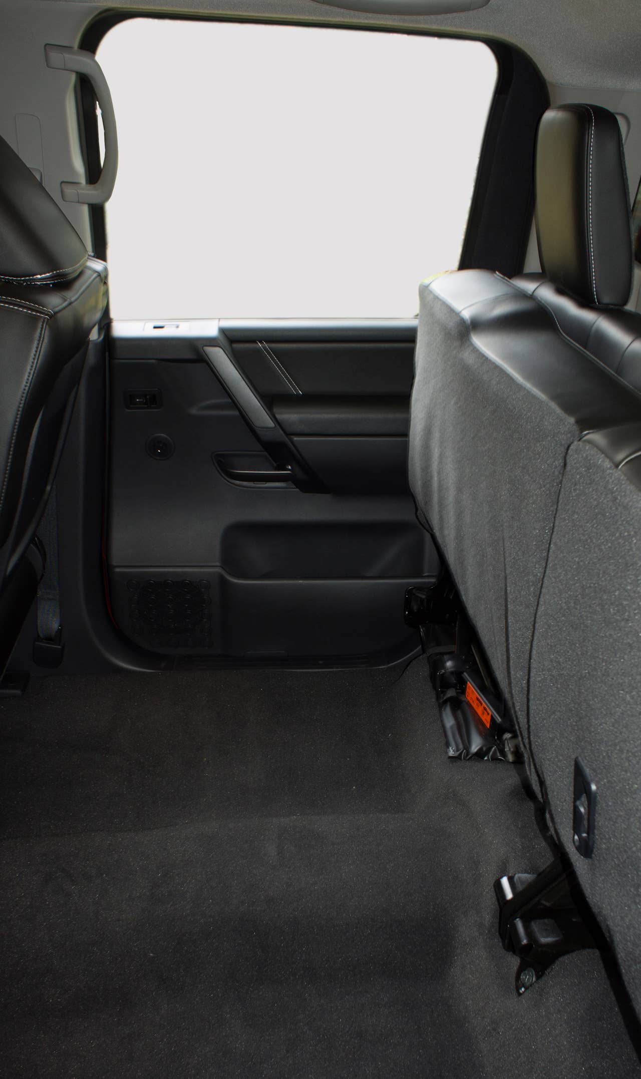 2013 Nissan Titan rear seats folded