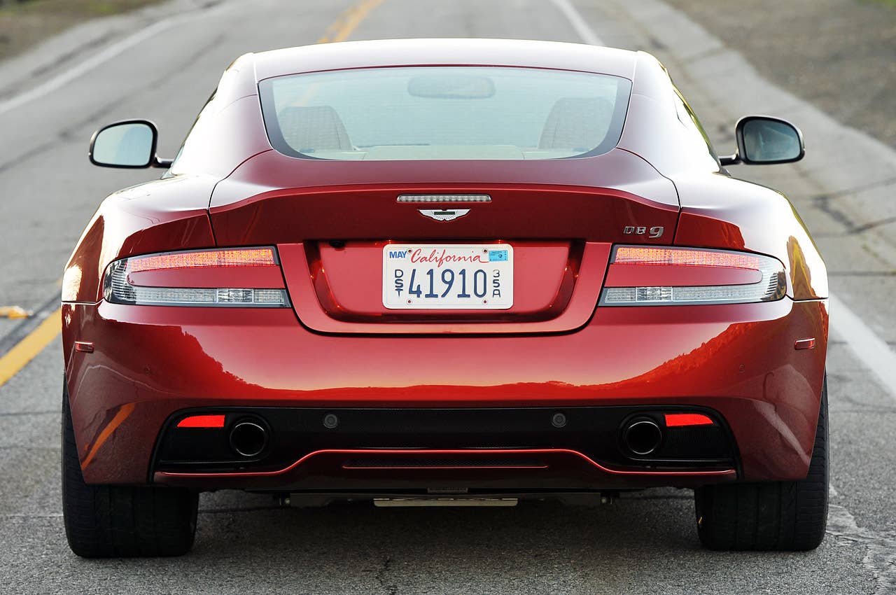 2013 Aston Martin DB9 rear view