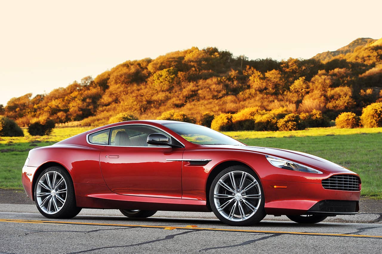 2013 Aston Martin DB9 front 3/4 view