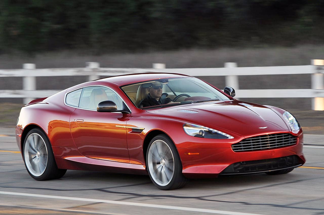 2013 Aston Martin DB9 driving