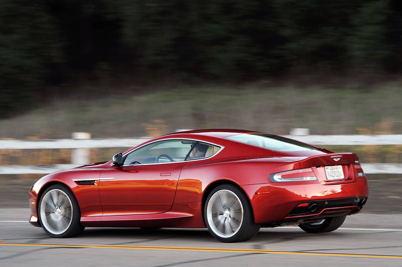 2013 Aston Martin DB9 driving