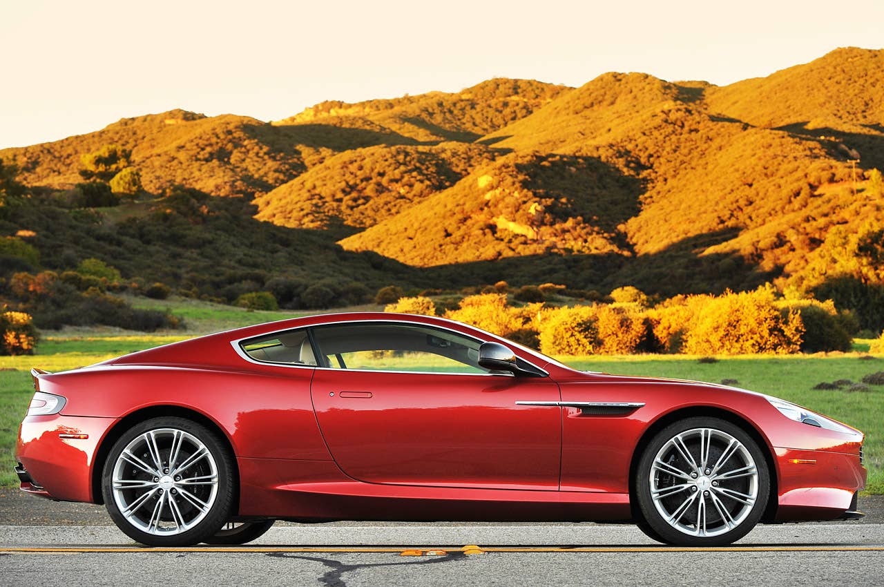 2013 Aston Martin DB9 side view