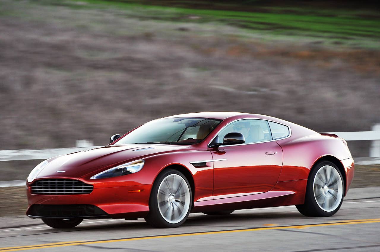 2013 Aston Martin DB9 driving