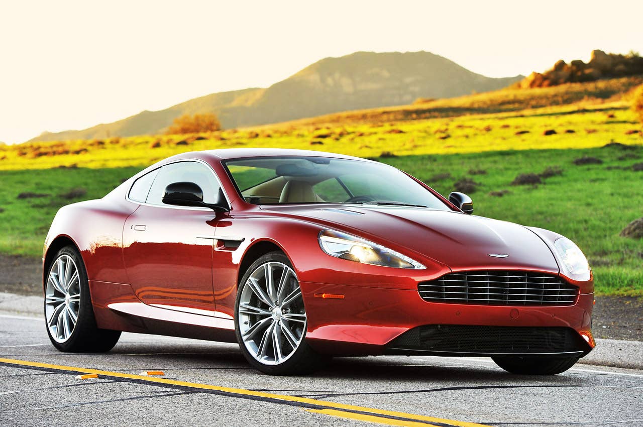 2013 Aston Martin DB9 front 3/4 view