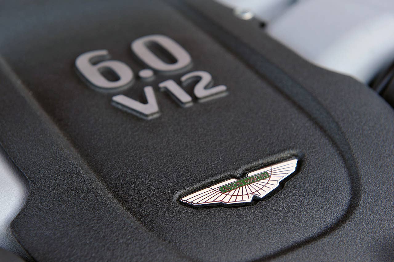 2013 Aston Martin DB9 engine detail