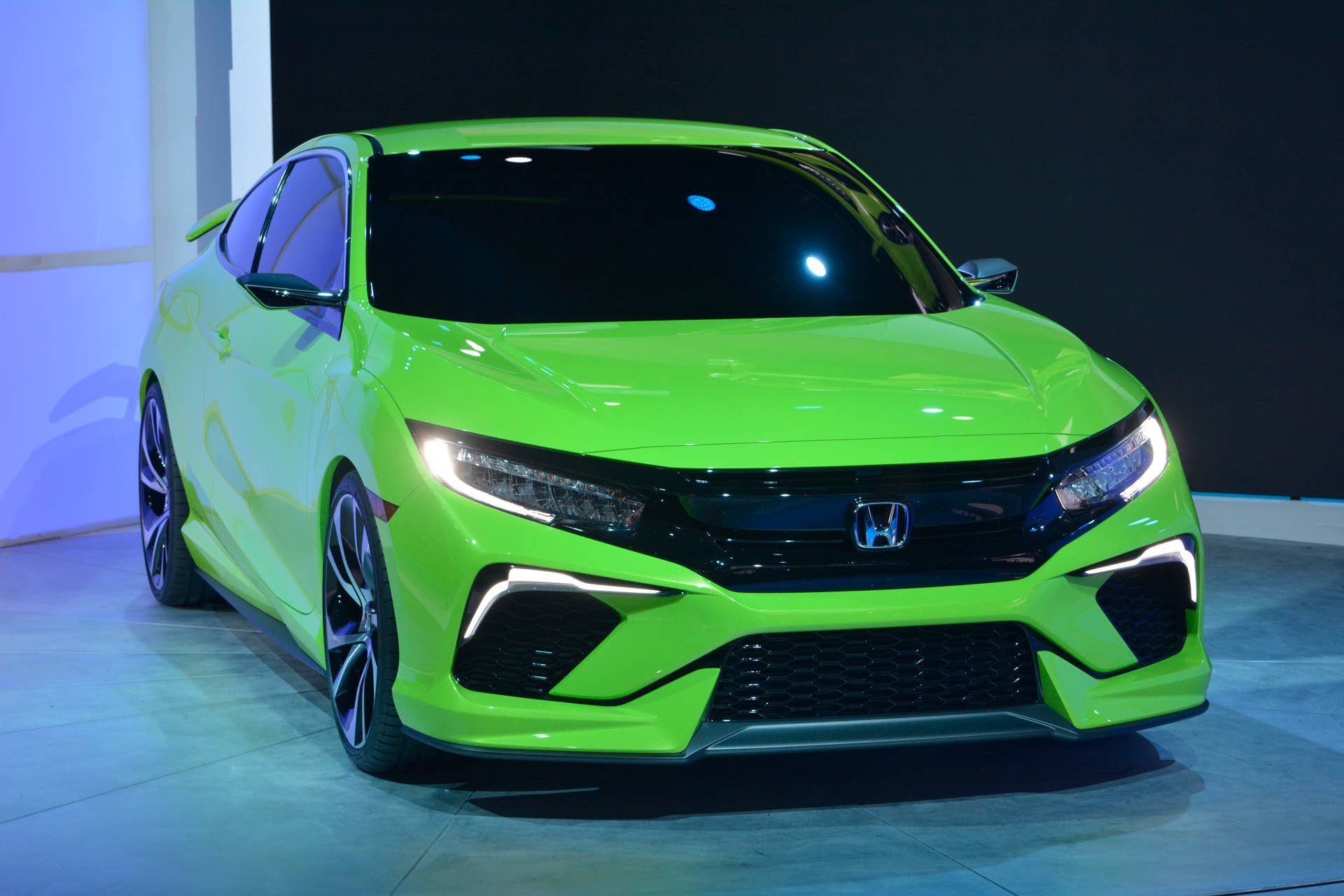 civic honda coupe concept grille lights led
