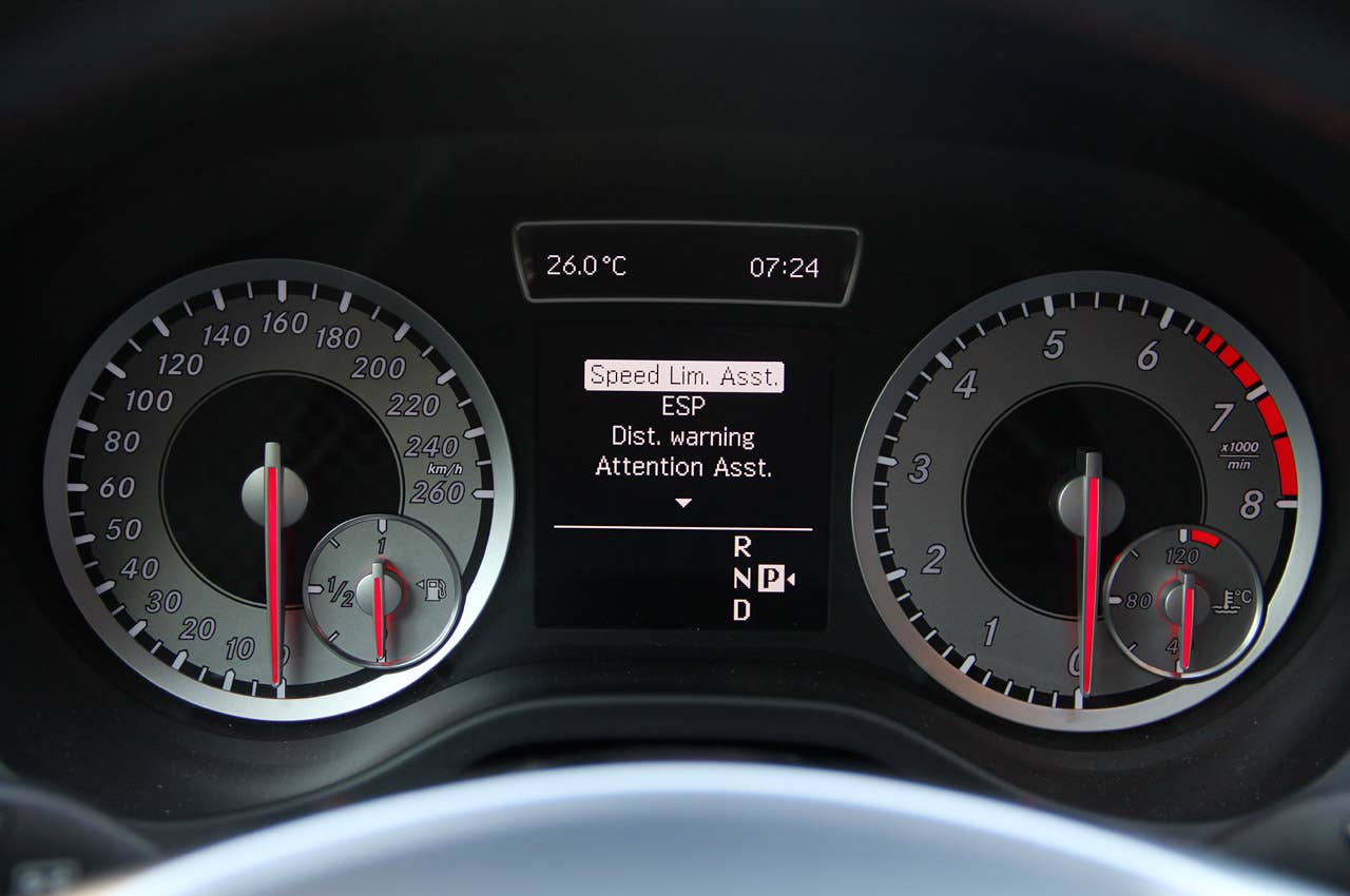 2012 Mercedes-Benz A-Class gauges