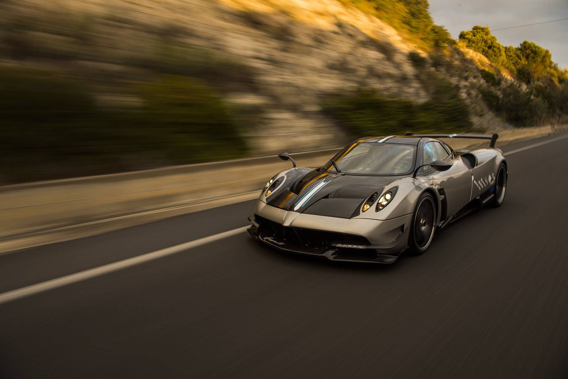 pagani huayra bc three quarters