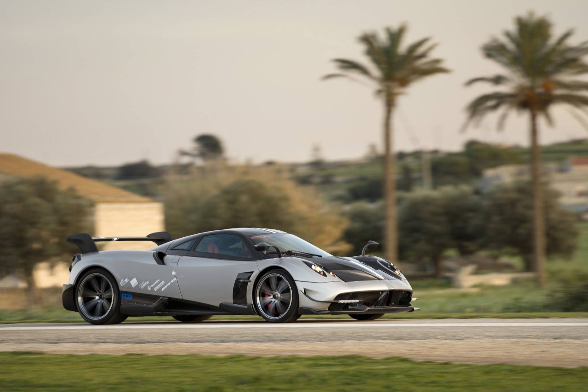 pagani huayra bc low three quarters