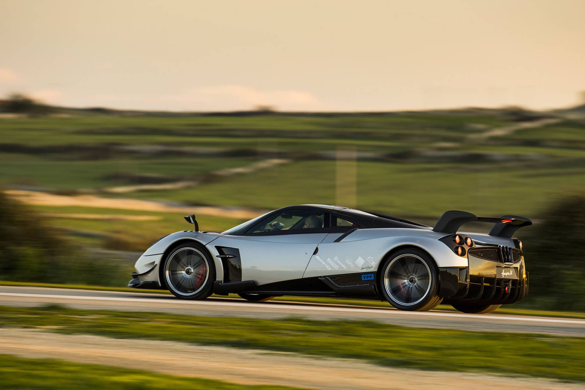 pagani huayra bc rear side