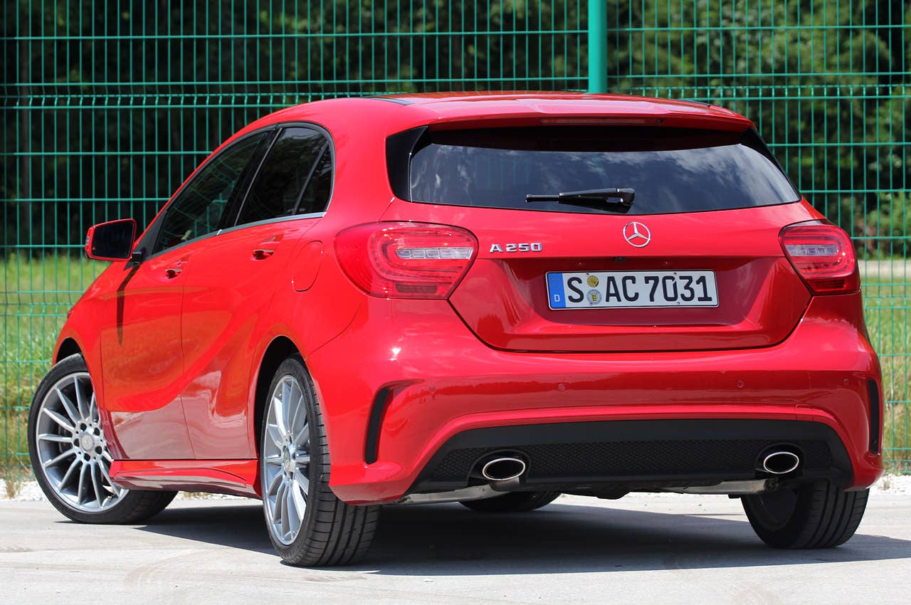 2012 Mercedes-Benz A-Class rear 3/4 view