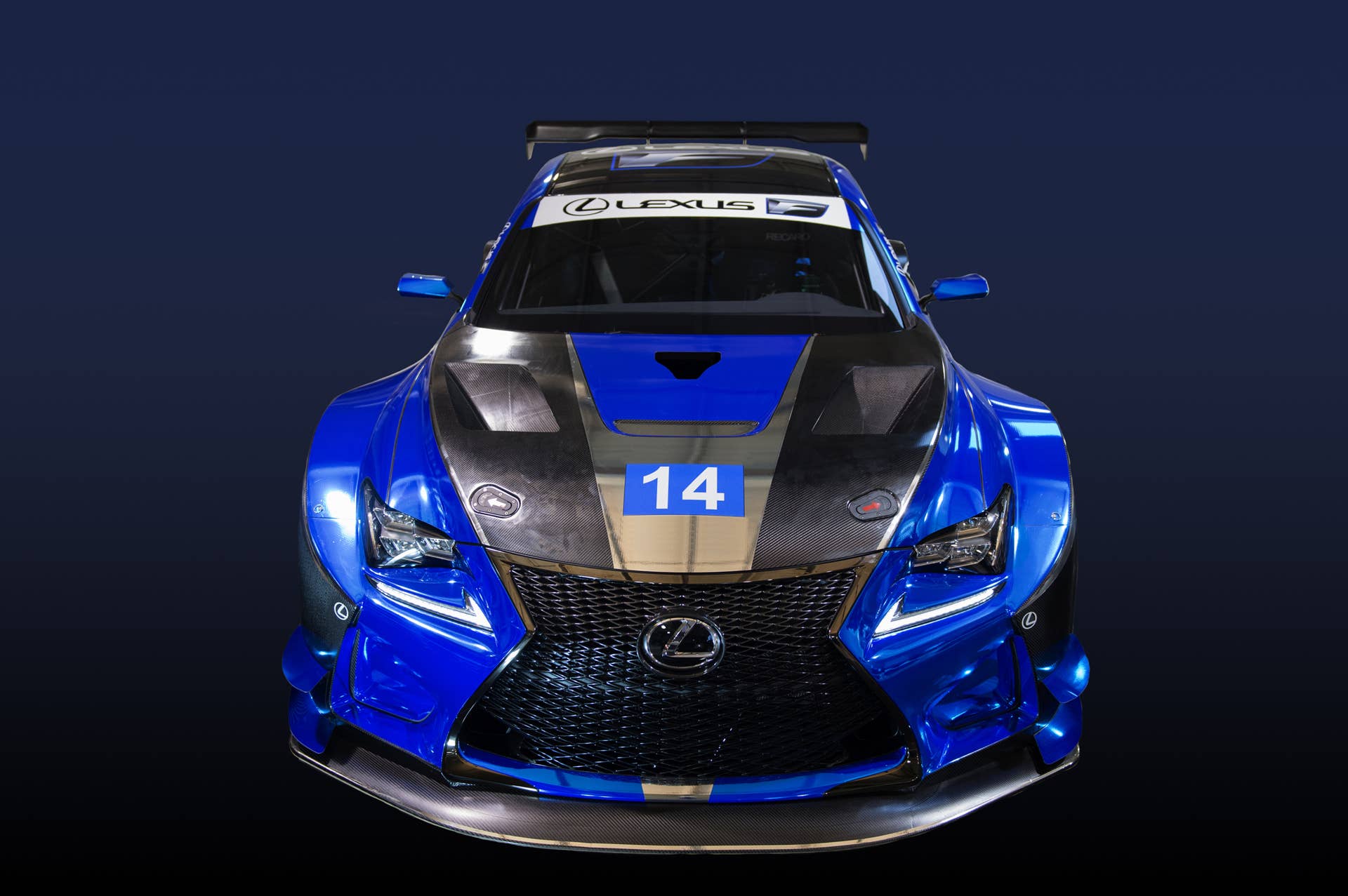 lexus rc f gt3 front above