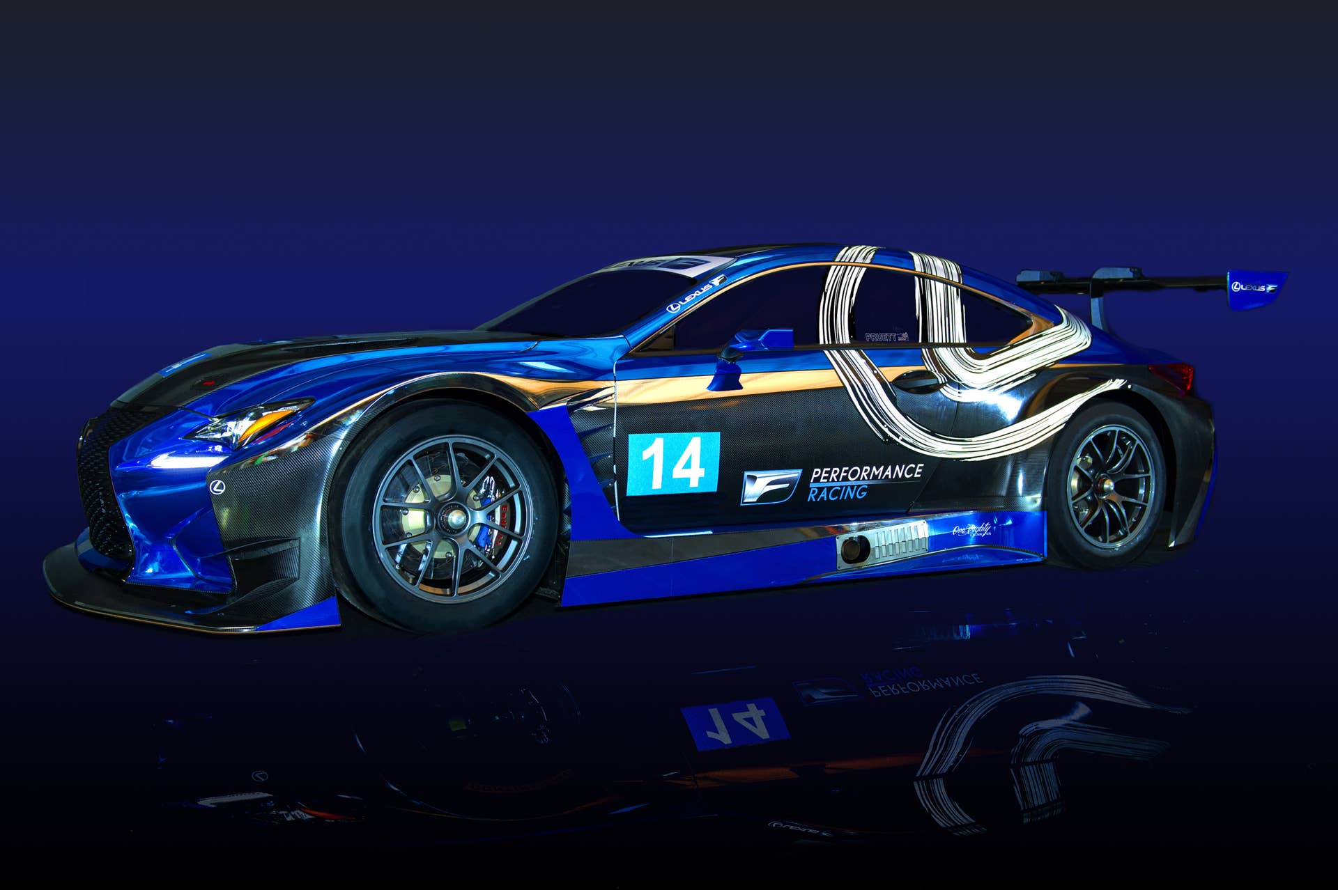 lexus rc f gt3 front three quarters