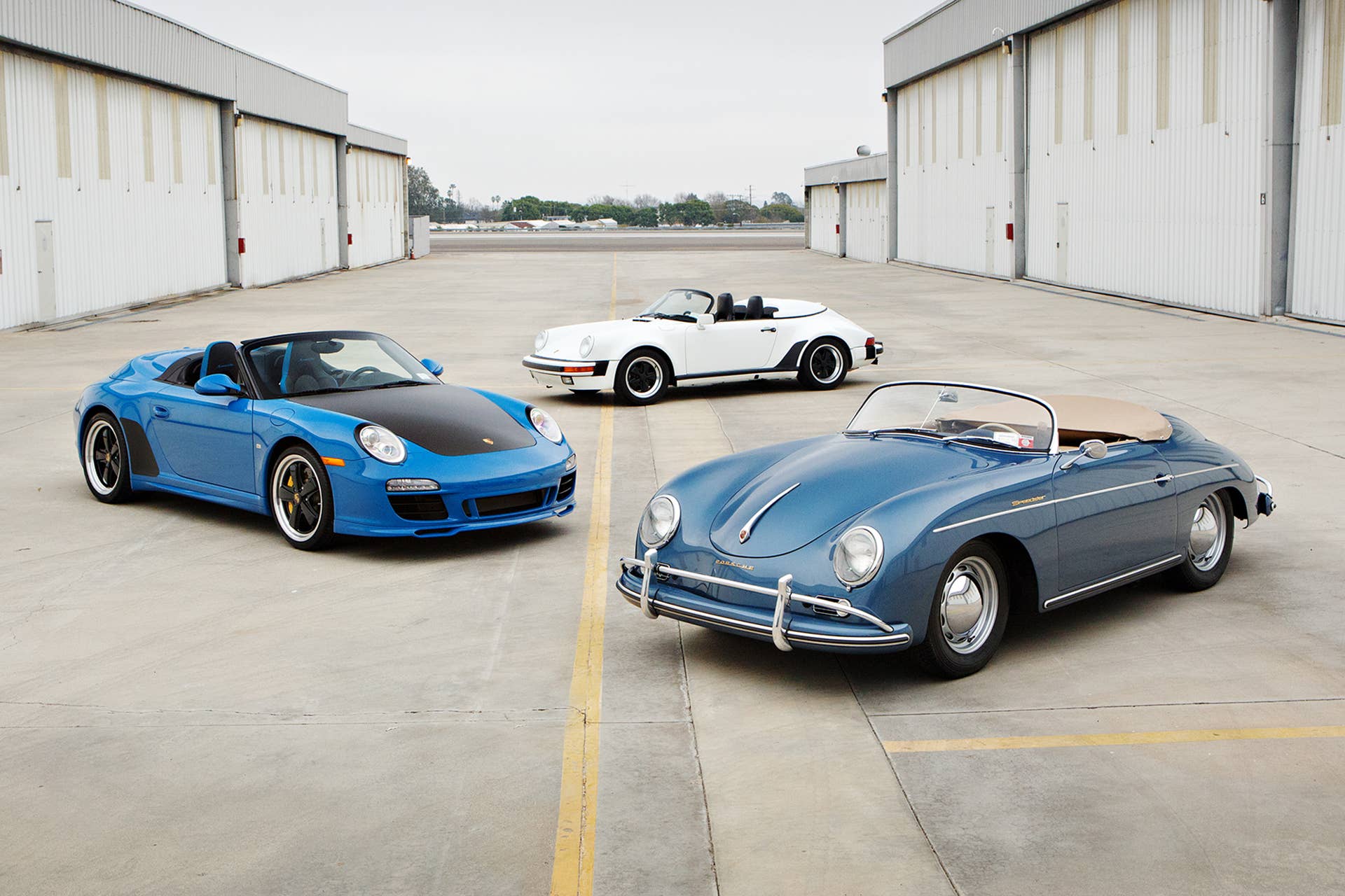 2011 997 Speedster, 1989 Porsche 911 Speedster and 1957 Porsche 356 A Speedster from The Jerry Seinfeld Collection