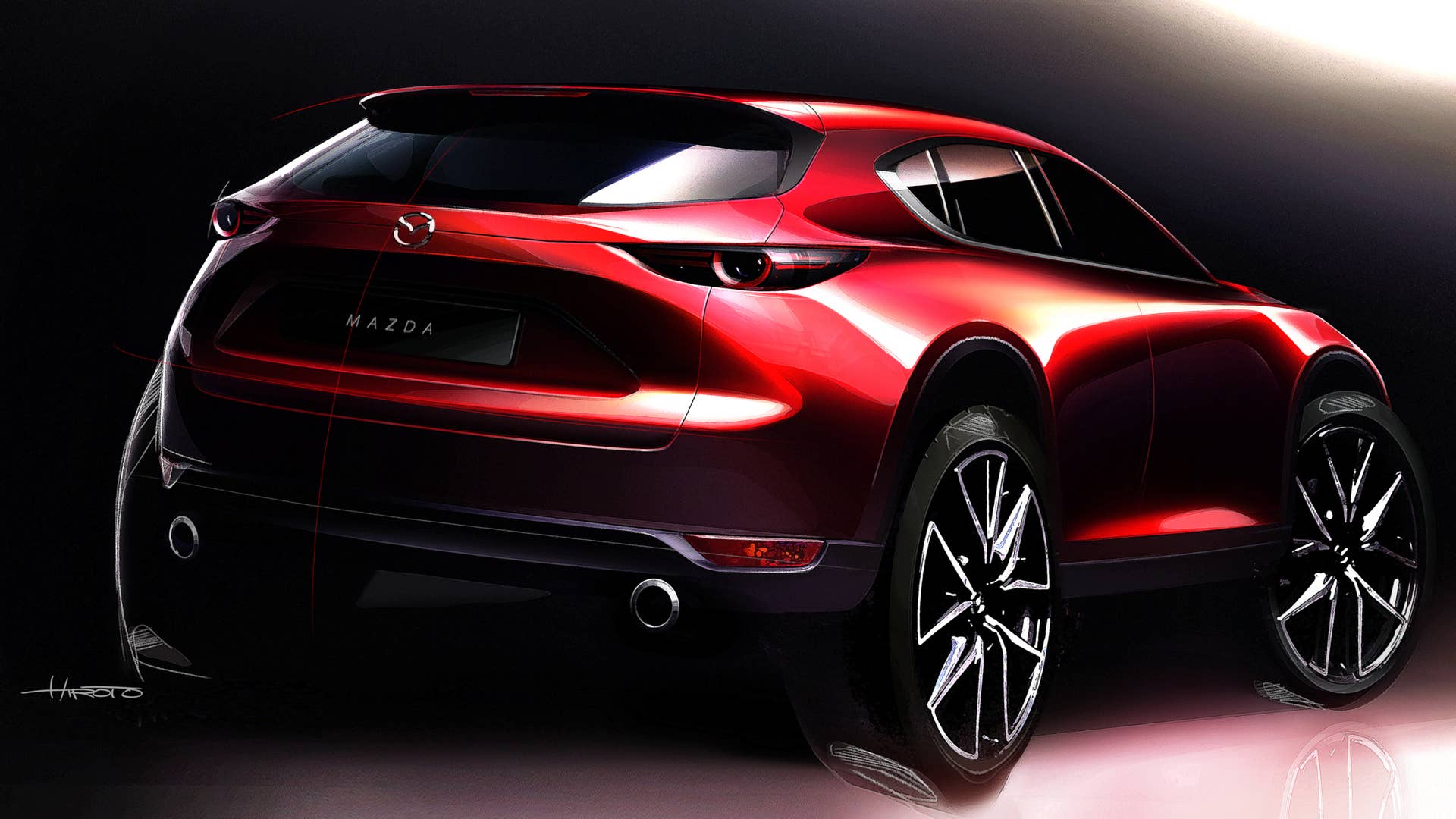 2017 Mazda CX-5 Rendering Rear End Exterior