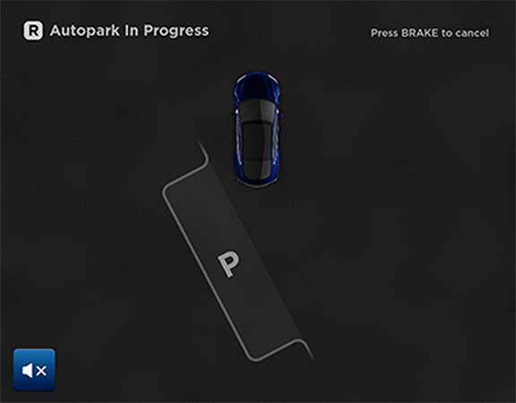 Tesla Model S Autopilot - autopark