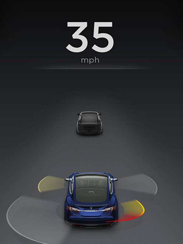 Tesla Model S Autopilot sensors