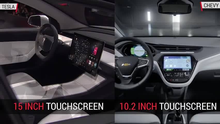 Telsa Model 3 versus Chevrolet Bolt | Autoblog Minute