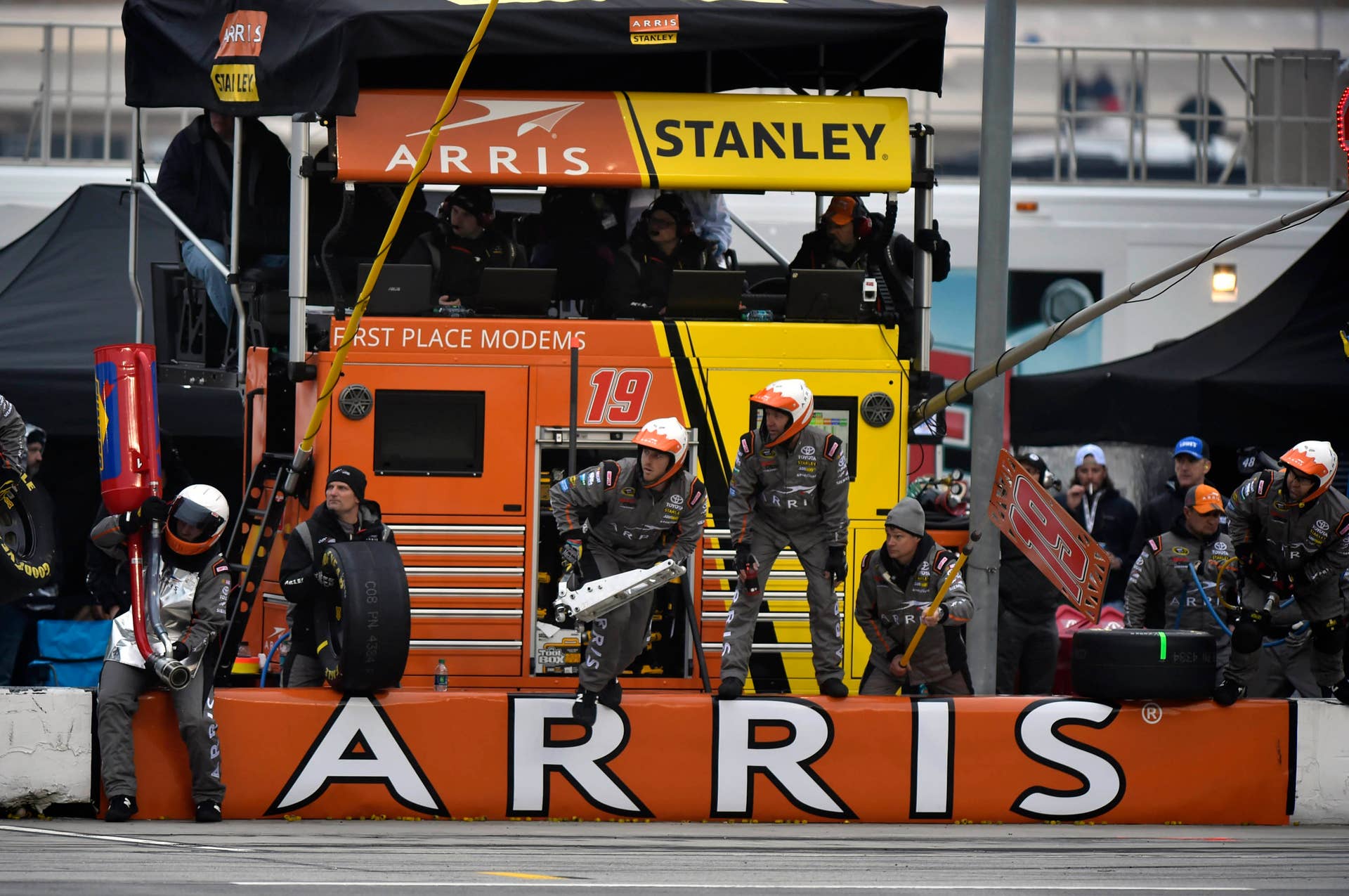 2015 Toyota Camry NASCAR #19 pit crew