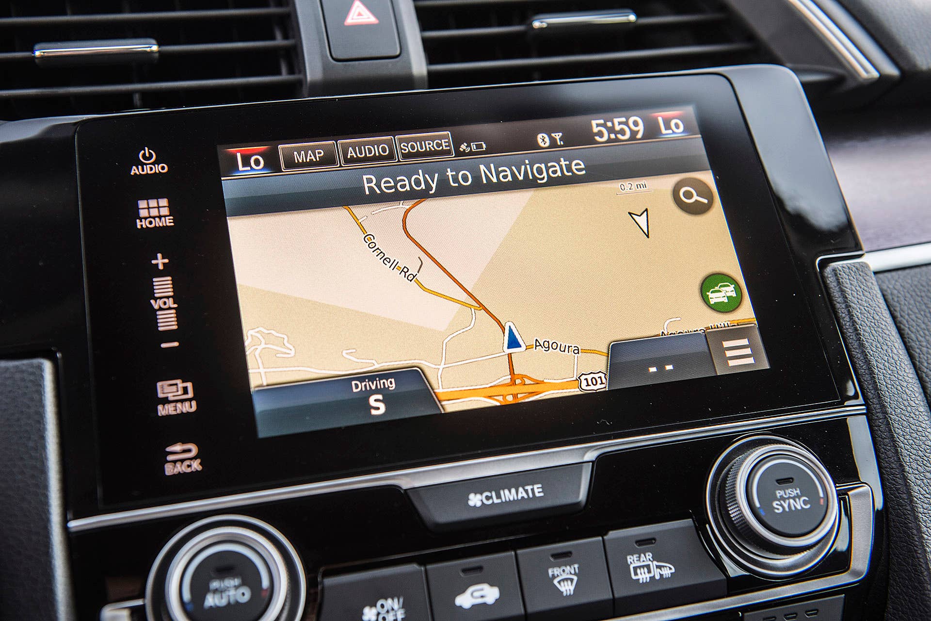 2016 Honda Civic navigation system