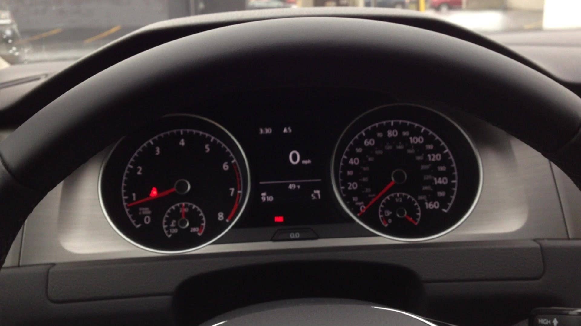 Greg Migliore showcases the handsome layout of the interior in the 2015 Volkswagen Golf SportWagen.