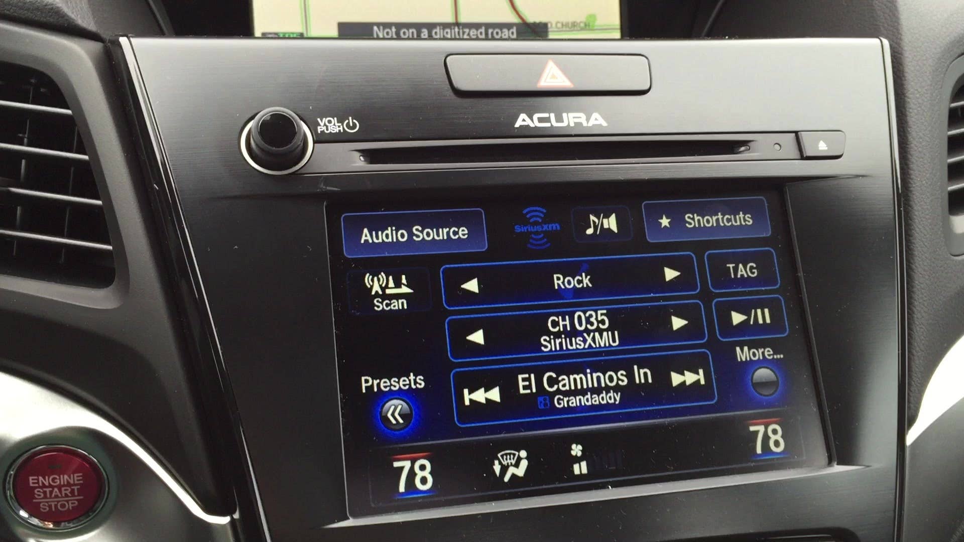 Checking out the shortcut feature on the 2016 Acura ILX infotainment system.