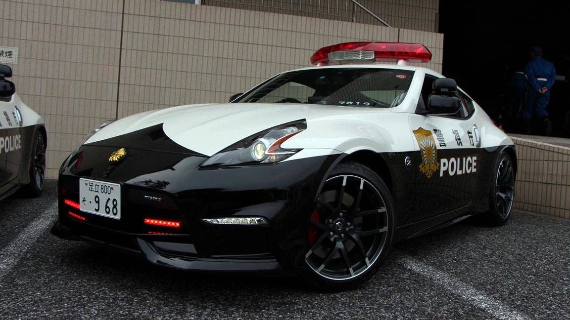 Nissan 370Z Nismo Tokyo Police front 3/4