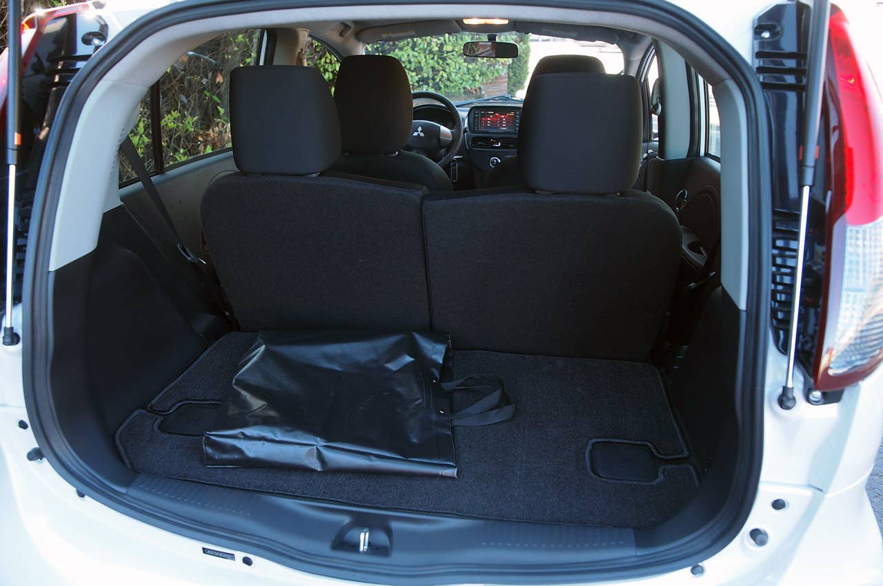 2012 Mitsubishi i rear cargo area