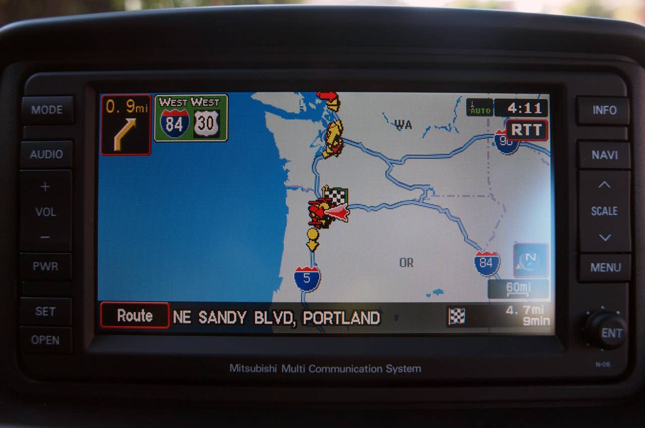 2012 Mitsubishi i navigation system