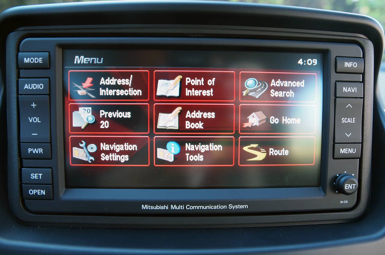 2012 Mitsubishi i multimedia system menu